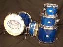 Royal Blue Maple Drum Set, Black Nickel, Gloss Finish