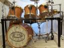 Cherry Drum Set in Vintage Brass, Iol/Wax Finish 